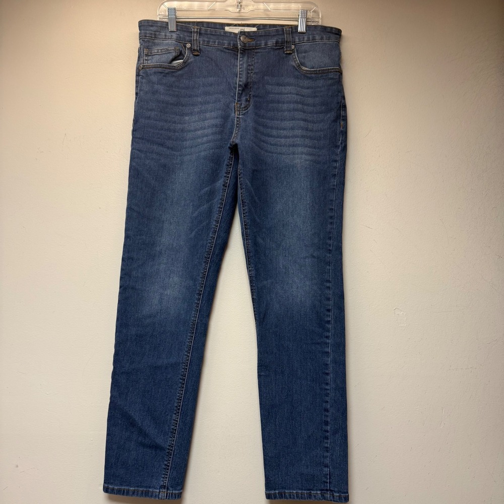 Refinery Republic Jeans Mens 34x30 Blue Excellent Slim Straight Medium Wash